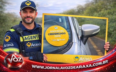 Passageiros devem verificar selo em veículos de aplicativo em Araxá