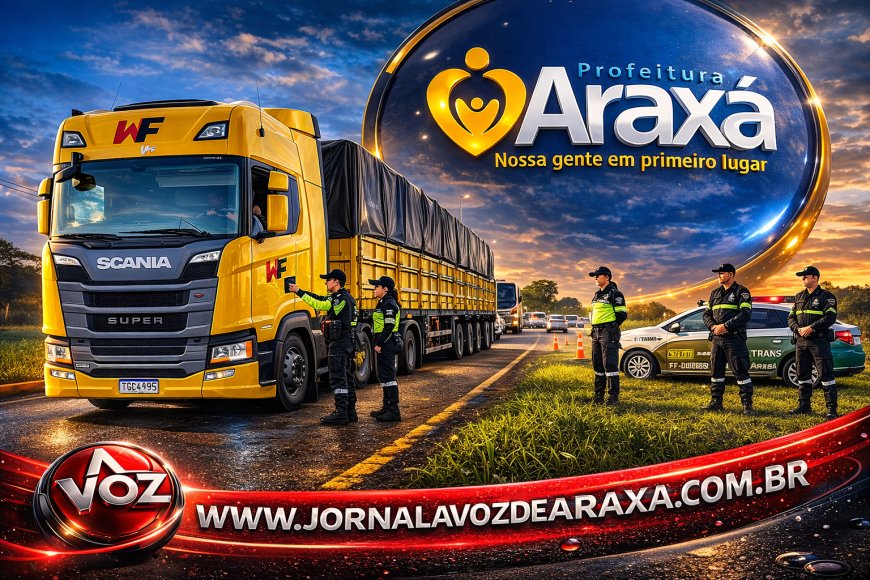Prefeitura reforça orientação sobre circulação de caminhões pesados nas avenidas centrais de Araxá