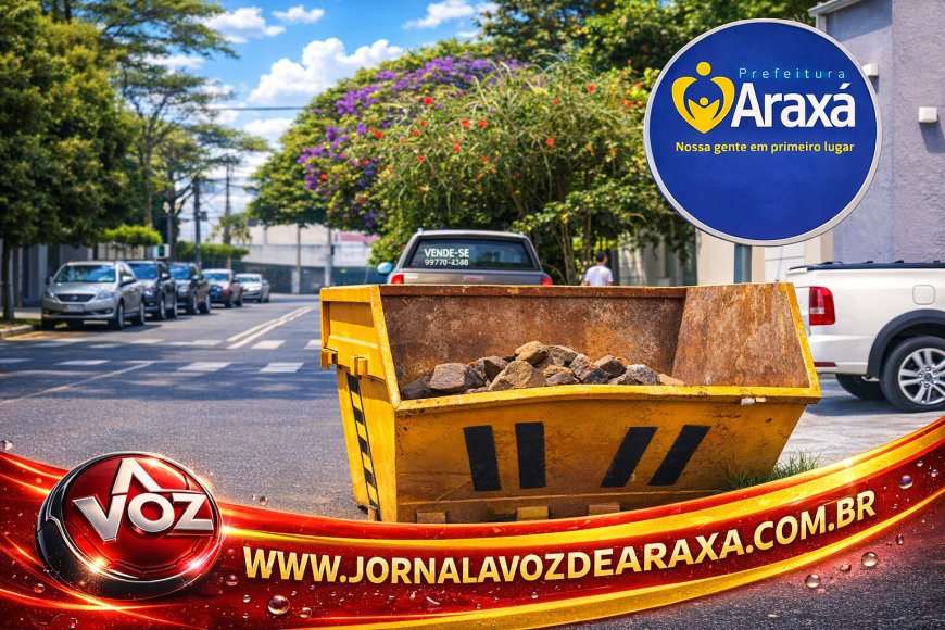 Prefeitura orienta sobre uso correto de caçambas em Araxá