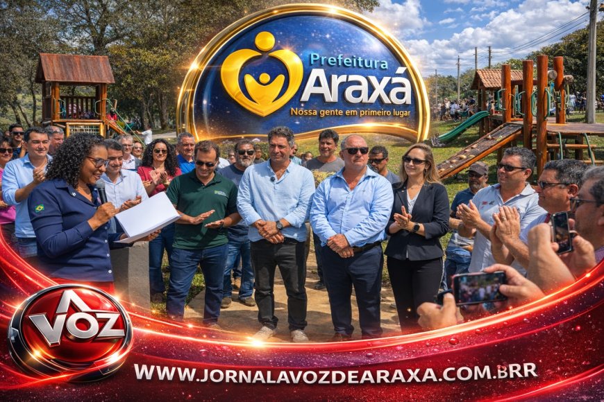 Parceria entre Prefeitura e iniciativa privada inaugura nova praça no setor oeste de Araxá