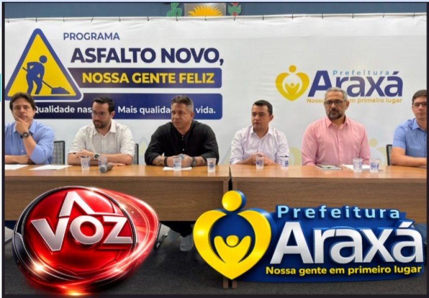 Prefeitura de Araxá anuncia o maior programa de recuperação asfáltica da história do município