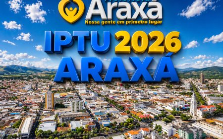 Prazo para pagamento do IPTU 2026 com desconto termina em 30 de abril em Araxá