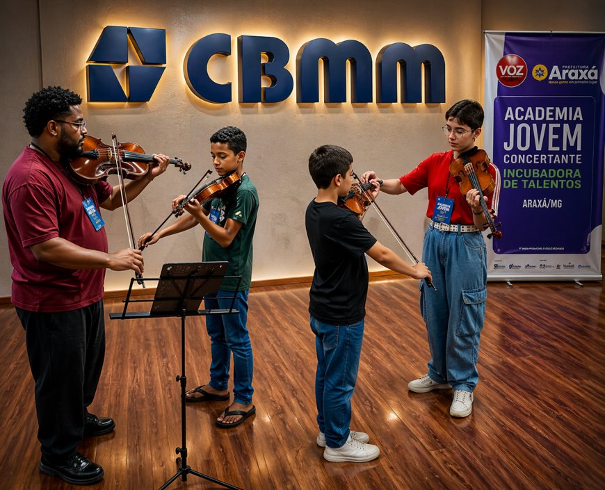 CBMM apoia projeto da Academia Jovem Concertante em parceria com a Orquestra Jovem de Araxá