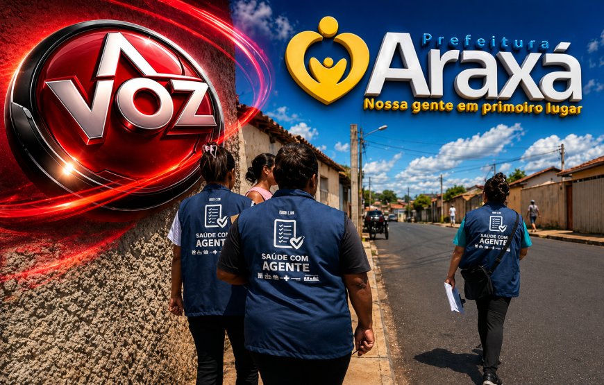 Prefeitura de Araxá abre processo seletivo público com 51 vagas para Agentes Comunitários de Saúde