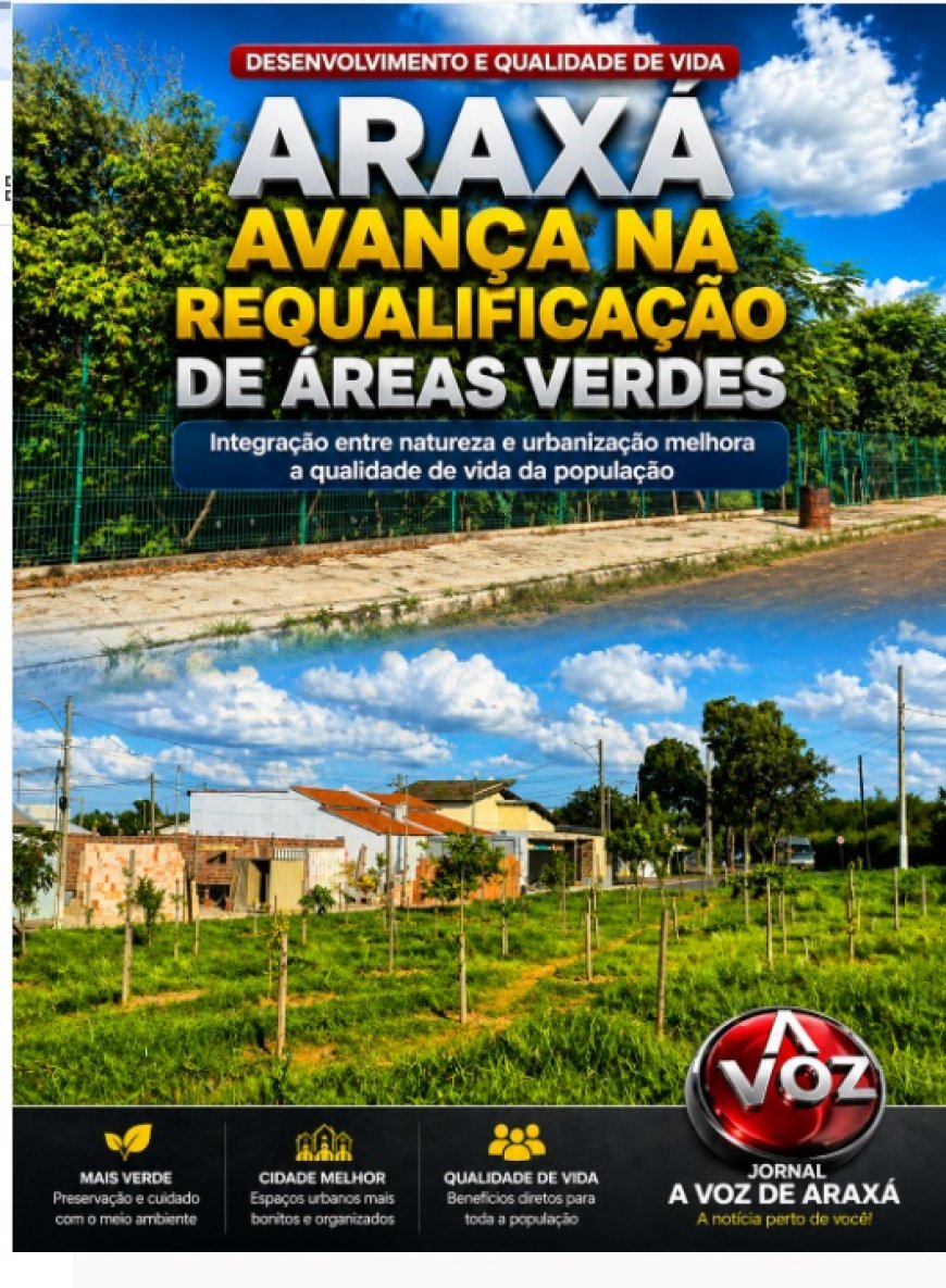 Projeto de requalificação de áreas verdes já soma mais de 5.600 mudas plantadas em Araxá
