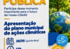 Audiência pública apresenta Plano Municipal de Ações Climáticas de Araxá