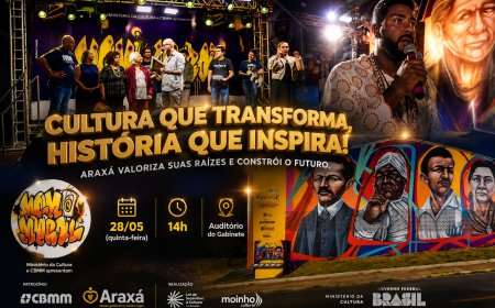 Projeto Memomural transforma ginásios municipais em galerias de arte a céu aberto em Araxá