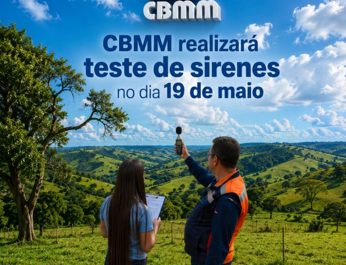 CBMM realizará teste de sirenes no dia 19 de maio