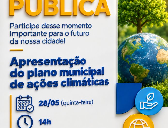 Audiência pública apresenta Plano Municipal de Ações Climáticas de Araxá