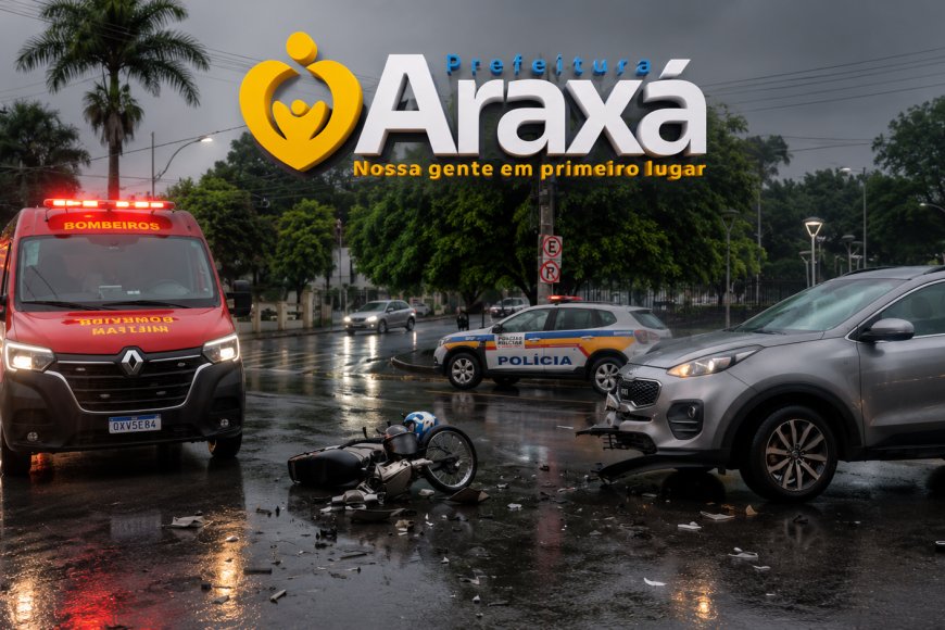 A cada 6 horas, um acidente de trânsito é registrado em Araxá