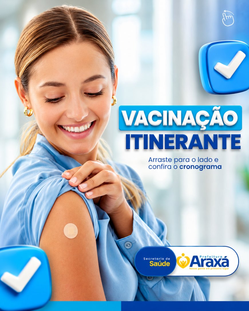 Vacinação itinerante leva imunização contra a gripe para mais perto da população em Araxá
