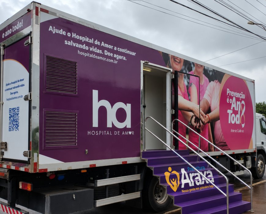 Araxá recebe ação de prevenção ao câncer de mama com oferta de 204 mamografias; saiba como se inscrever