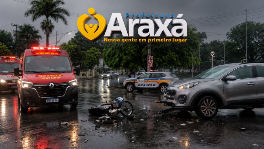 A cada 6 horas, um acidente de trânsito é registrado em Araxá