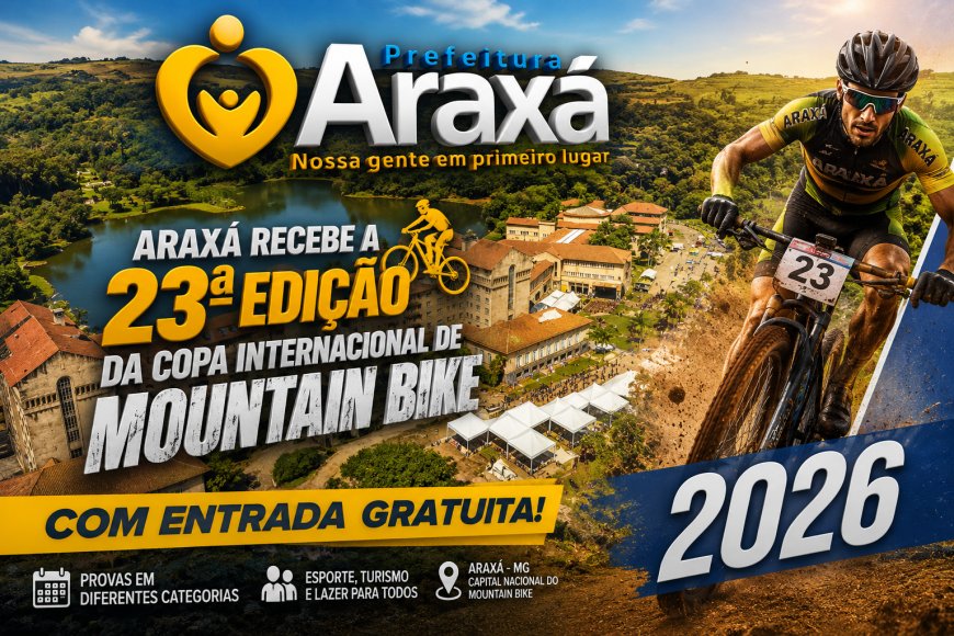 Araxá recebe a 23ª edição da Copa Internacional de Mountain Bike com entrada gratuita