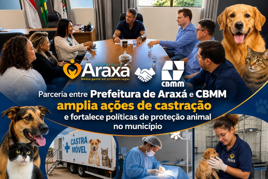 Parceria entre Prefeitura de Araxá e CBMM amplia ações de castração e fortalece políticas de proteção animal no município