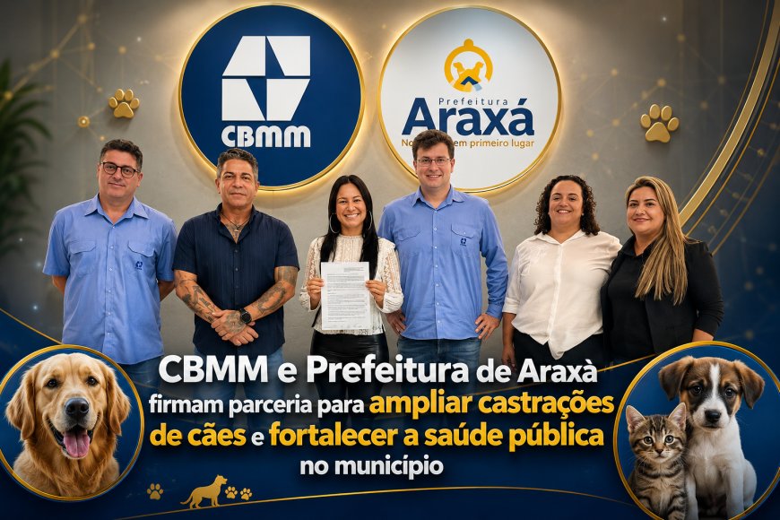 CBMM e Prefeitura de Araxá firmam parceria para ampliar castrações de cães e fortalecer a saúde pública no município