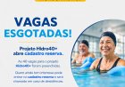 Vagas para o projeto Hidro40+ estão esgotadas; secretaria de esportes abre cadastro reserva