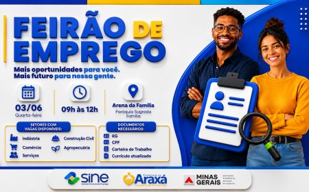 Feirão do Emprego oferece cerca de 600 vagas nesta quarta-feira (03) em Araxá