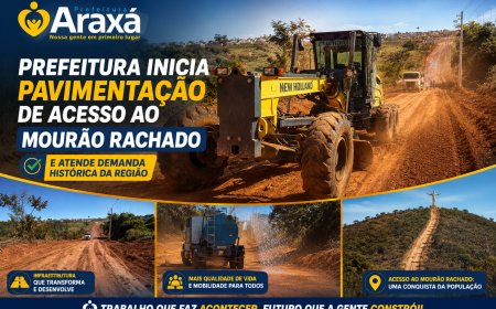 Prefeitura inicia pavimentação de acesso ao Mourão Rachado e atende demanda histórica da região