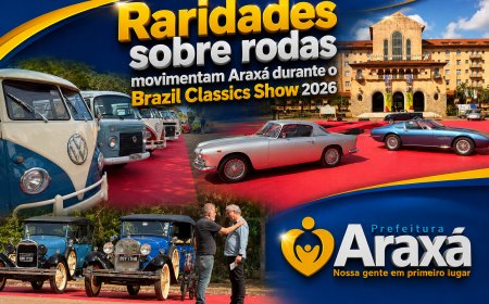 Raridades sobre rodas movimentam Araxá durante o Brazil Classics Show 2026