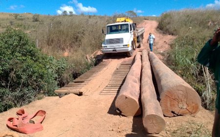 Região do Entrecosto recebe nova ponte para veículos pesados e transporte escolar