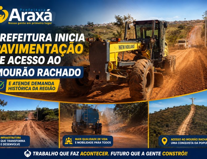 Prefeitura inicia pavimentação de acesso ao Mourão Rachado e atende demanda histórica da região