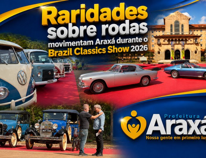 Raridades sobre rodas movimentam Araxá durante o Brazil Classics Show 2026