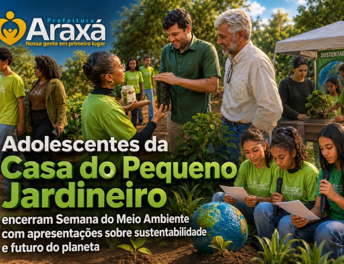 Adolescentes da Casa do Pequeno Jardineiro encerram Semana do Meio Ambiente com apresentações sobre sustentabilidade e futuro do planeta