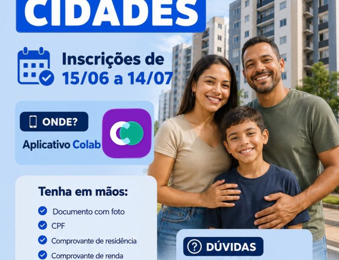 Inscrições para o Minha Casa, Minha Vida Cidades começam na segunda-feira (15) em Araxá