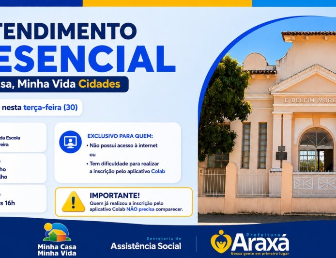 Minha Casa, Minha Vida: começa nesta terça (30) o atendimento presencial para quem não conseguiu fazer a inscrição pelo aplicativo