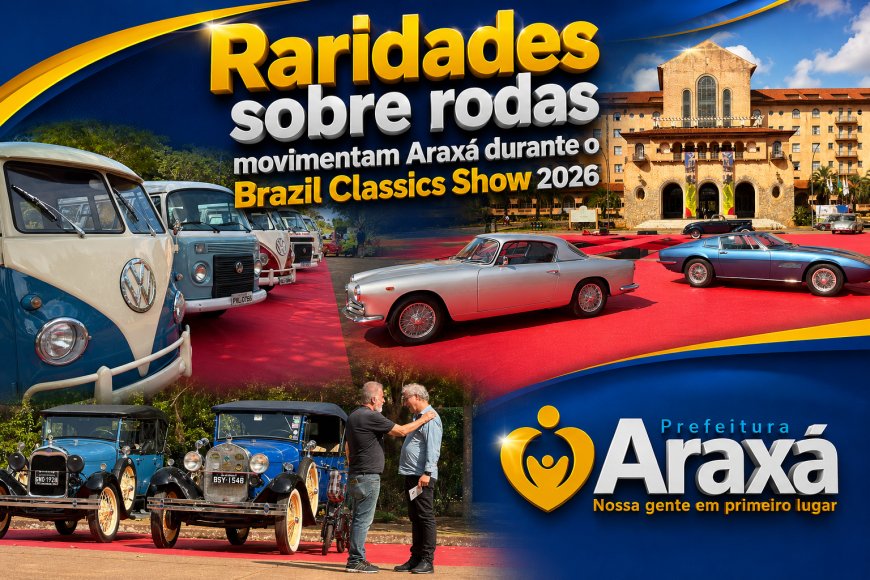 Raridades sobre rodas movimentam Araxá durante o Brazil Classics Show 2026