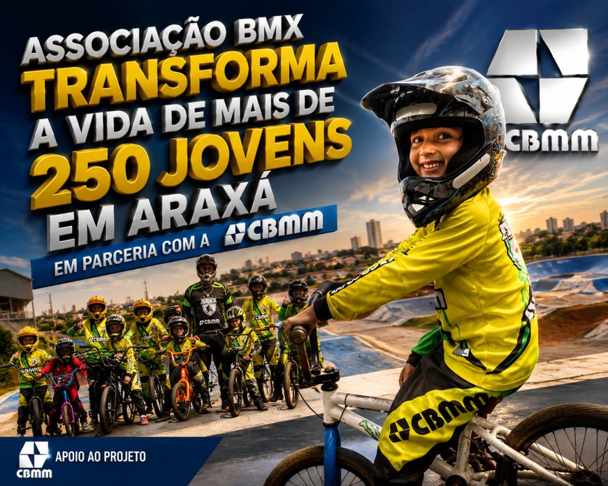 Associação BMX transforma a vida de mais de 250 jovens em Araxá em parceria com a CBMM