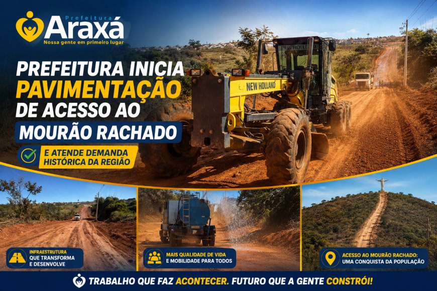 Prefeitura inicia pavimentação de acesso ao Mourão Rachado e atende demanda histórica da região