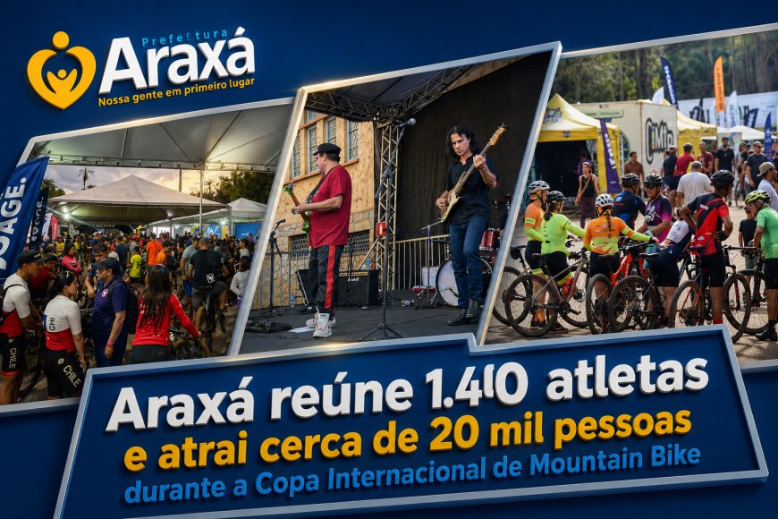 Araxá reúne 1.400 atletas e atrai cerca de 20 mil pessoas durante a Copa Internacional de Mountain Bike