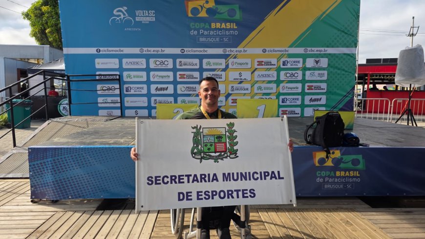 Atleta paralímpico de Araxá participa da primeira etapa da Copa Brasil de Paraciclismo
