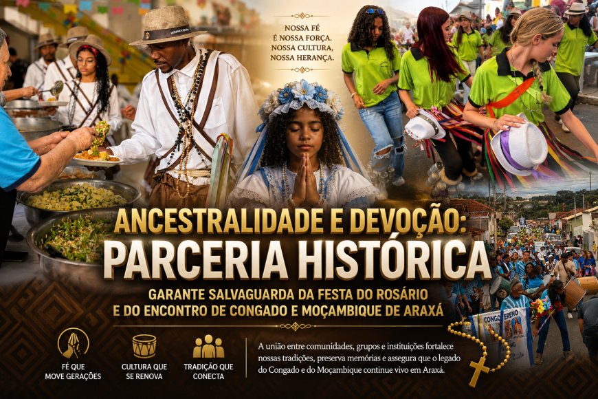 Ancestralidade e devoção: Parceria histórica garante salvaguarda da Festa do Rosário e do Encontro de Congado e Moçambique de Araxá