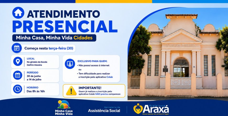 Minha Casa, Minha Vida: começa nesta terça (30) o atendimento presencial para quem não conseguiu fazer a inscrição pelo aplicativo