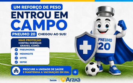 Pneumo 20 passa a integrar calendário vacinal infantil da rede pública em Araxá