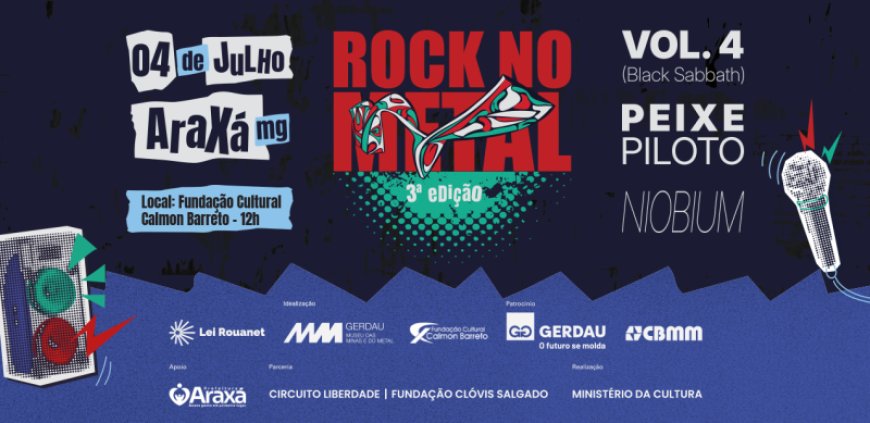 Fundação Cultural Calmon Barreto recebe festival Rock no Metal neste sábado (04)