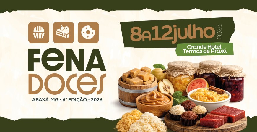 6ª Fenadoces começa nesta quarta com cinco dias de gastronomia, cultura e atrações gratuitas